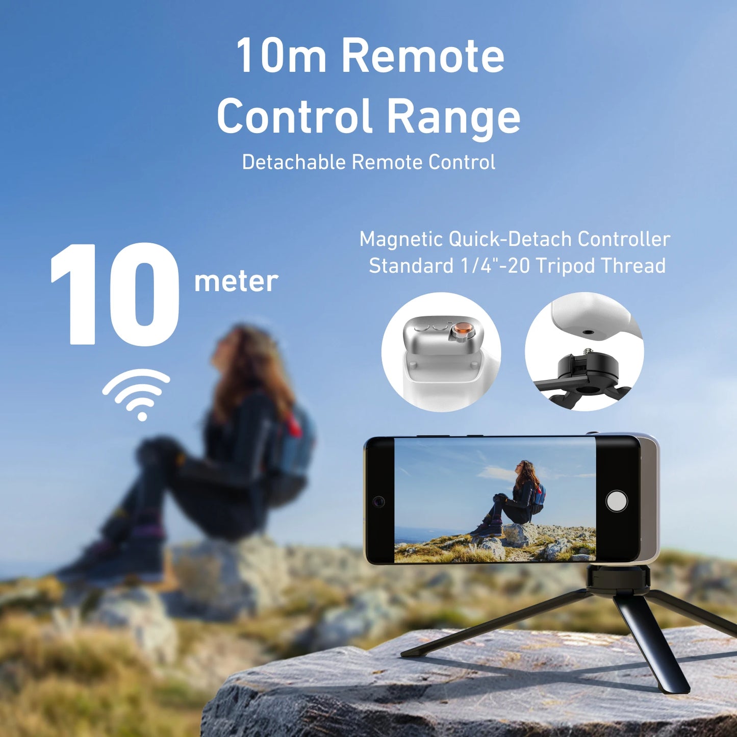 TELESIN Magnetic Phone Camera Shoot Hand Grip