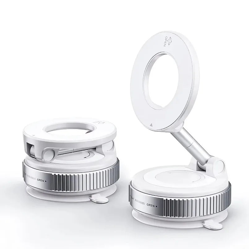 Magnetic Car Phone Holder 360° Rotation Folding With Vacuum Suction