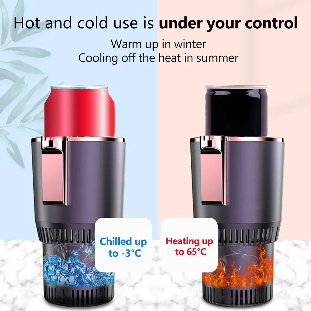 Smart Hot And Cold Car Cup Drinks Holders Digital Temperature Display