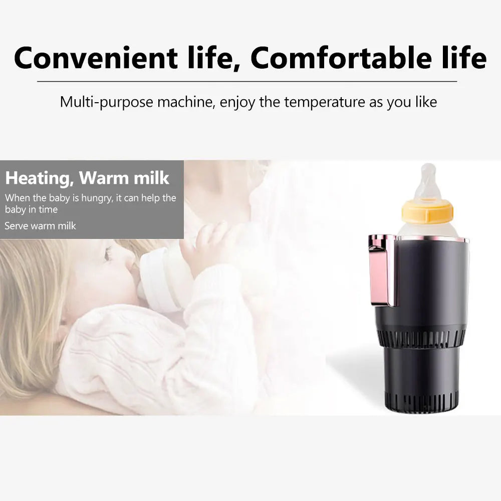 Smart Hot And Cold Car Cup Drinks Holders Digital Temperature Display