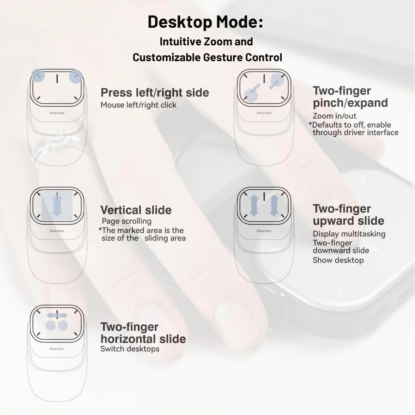 Detachable Air Mouse Wireless Touchpad