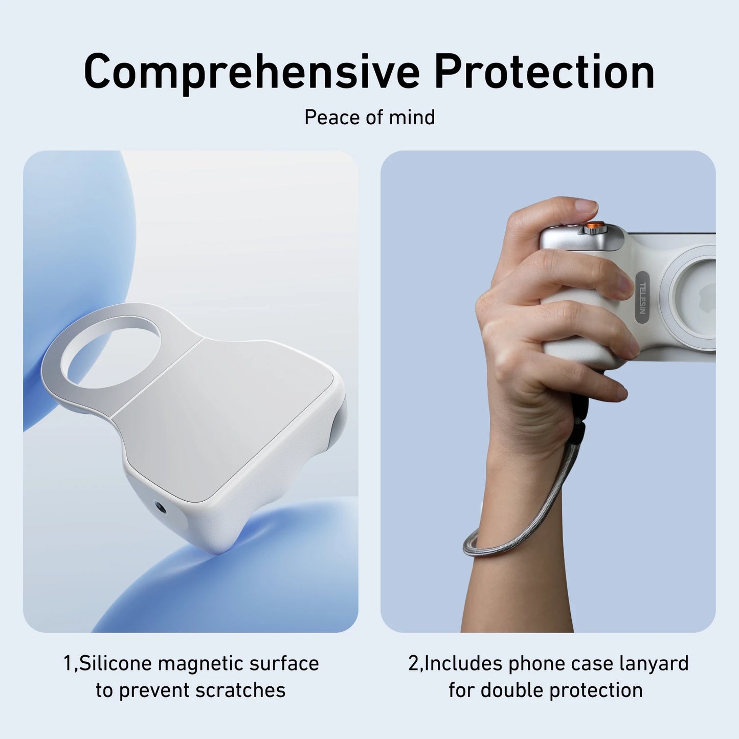 TELESIN Magnetic Phone Camera Shoot Hand Grip